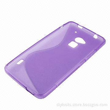 Special Design X-line Anti-skid TPU Protective Case for HTC One Max/T6, Purple Color
